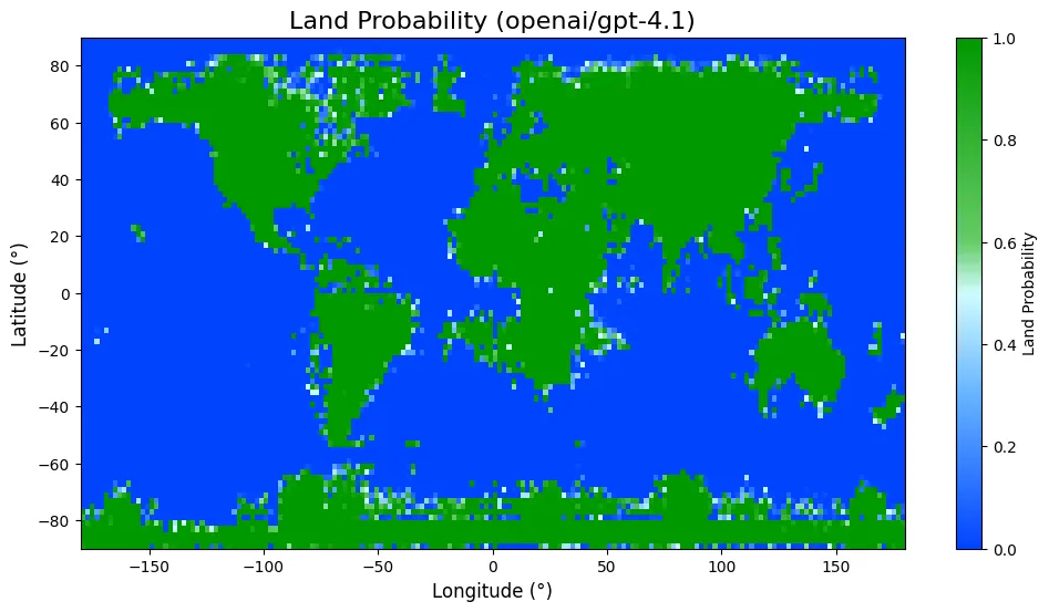 AI generated map of the Earth